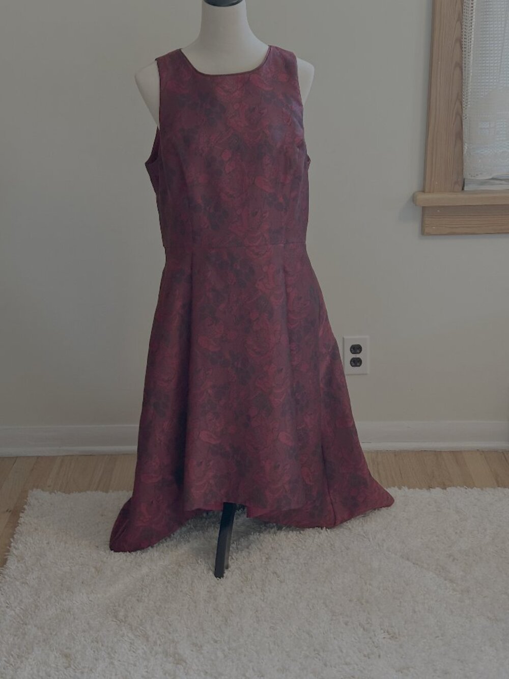 White House Black Market High-Low Dress (Red and black)